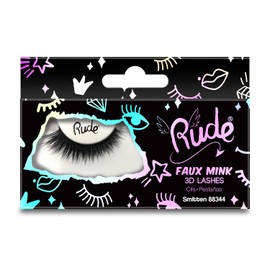 Rude Cosmetics Essential Faux Mink 3D Lashes - Smitten Pair Women 1 Pc