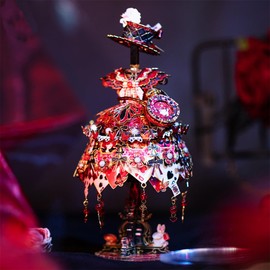 Doyomtoy Lolita Wedding Construction Toys, Metal Puzzle Sets, Craft Toys, Lovers, Gifts, Decorations, Collectibles