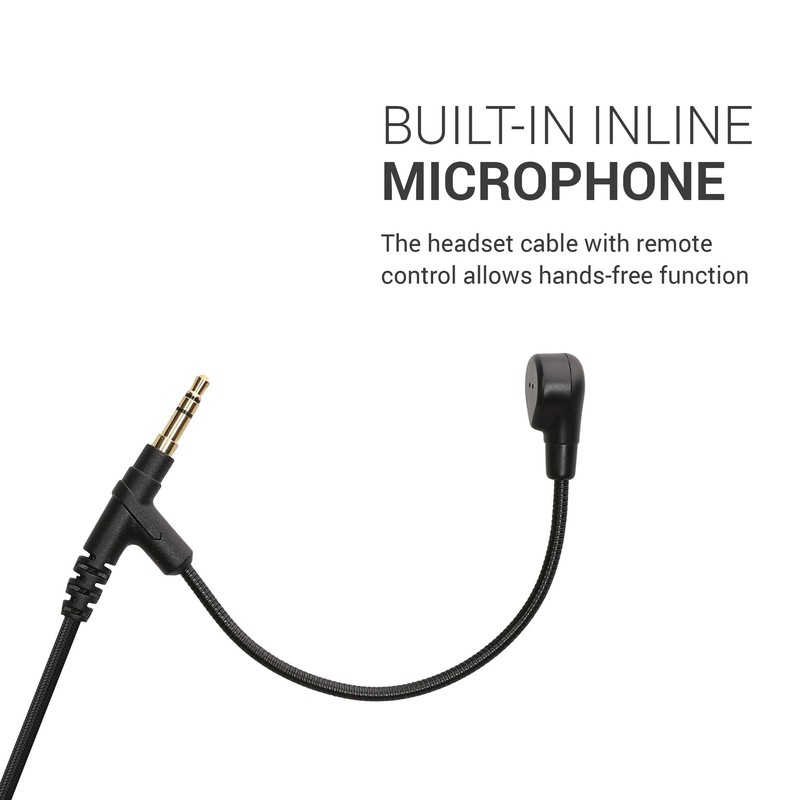kwmobile Headphone Cable for Sony WH-1000XM5 / WH-1000XM4 / MDR-100ABN