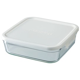 iwaki Iwaki Storage Container Pack & Range Shallow Type L Large 0.32 gal (1.2 L) White Freezer Oven Microwave Safe N3248-W