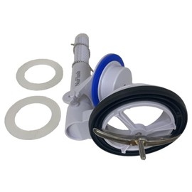 Flush Valve Assembly for Toto THU013P Power Flush Upgrade with 2 Extra Flapper Seals by NuFlush