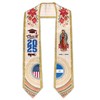 CHMKMF Nicaragua Graduation Stole, Nicaraguans American Flag Graduation Sash Class