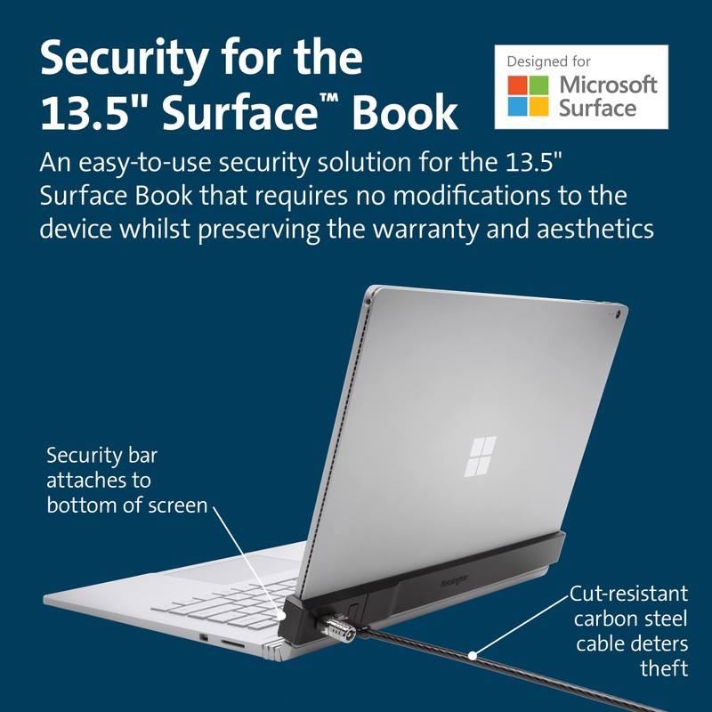 Kensington Surface Book Lock - for Surface Book 1, 2