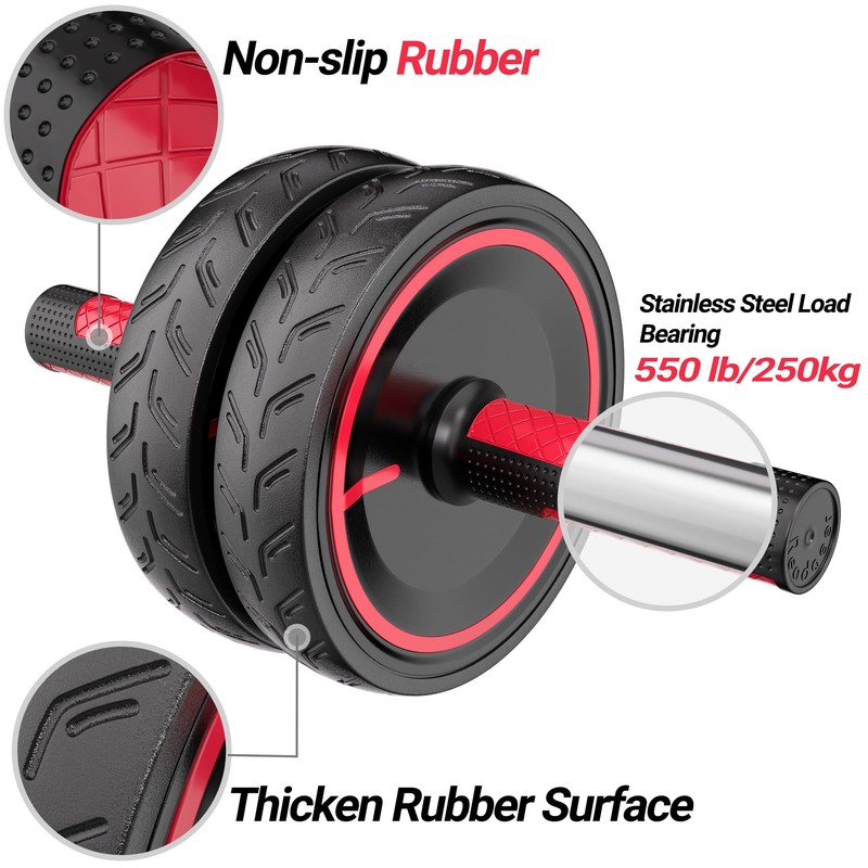 READAEER Ab Roller Wheel, Heavy Duty Workout Equipment for Home