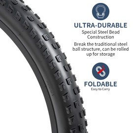 YUNSCM 2-PCS 27.5" Mountain Bike Tires 27.5x2.10/54-584 Compatible with MTB Off Road Tires 27.5 x 2.10 Bicycle Tires (Y-771)