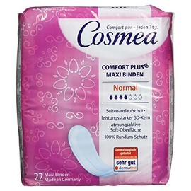 Cosmea Comfort Plus Maxi Sanitary Pads Normal Pack of 22