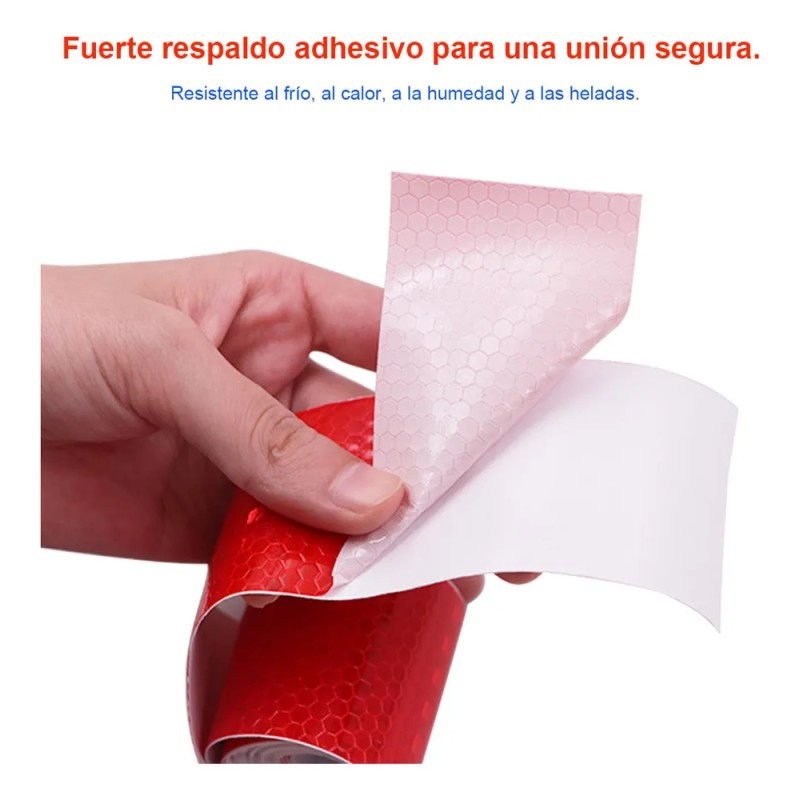 5pzs Sticker Reflejante Protector Auto Moto Bici 5cm*3m