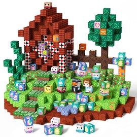 GobiDex Game-Basesd Valentine's Gift Mystic Grove Easter Egg Magnetic Blocks Spring Creative Toy Set in Gift Package 100 PCS - Color: 100 PCS