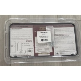 FORD SUPER DUTY License Plate Frame Stainless Steel BLACK- Au-Tomotive Gold