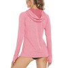 MAGCOMSEN Long Sleeve Workout Tops for Women SPF Activewear Hoodie