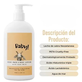 Crema Corporal Leche De Cabra | Para Piel Sensible | Libre De Siliconas, Parabenos, Colorantes Artificiales | Korea K-beauty | 300ml
