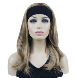 Lydell Long Straight Wave Headband Synthetic Wigs (Golden Reddish Brown)
