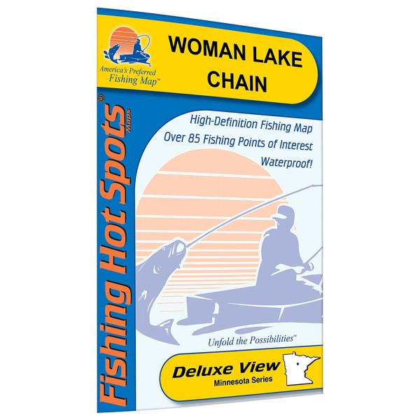 Woman Chain Fishing Map, Lake