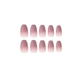 ORZOLATENT Matte Burgundy Square Press-On Nails, 12 Shapes, 24-Piece Set with Stick, Glue, Alcohol Pad, Nail File, Reusable for Elegant and Trendy Looks