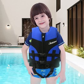 OldPaPa Kids Swim Vest, Float Swim Jacket for Toddlers Begin to Swim Infant Swim Trainer Vest with Adjustable Safety Strap Water Sports Buoyancy Toddler Floaties Fits Boys & Girls 30-50 lbs/2-9 yrs