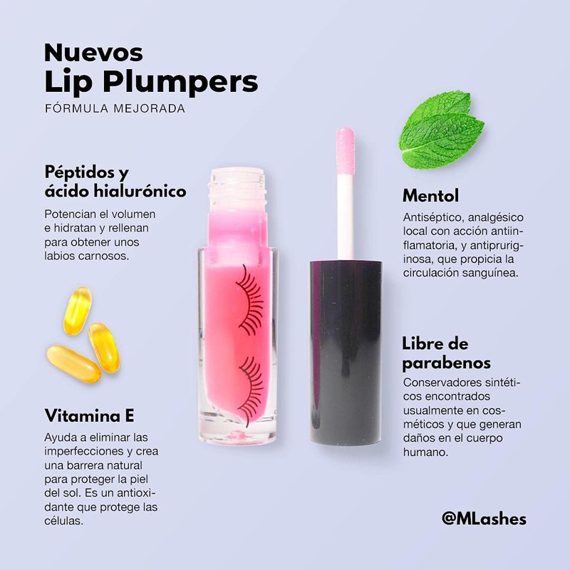 Mlashes | Volumizador para labios al instante con tinta |