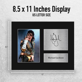 HWC Trading USL Michael Jackson Gifts Printed Signed Autograph Picture for Music Memorabilia Fans - US Letter Size