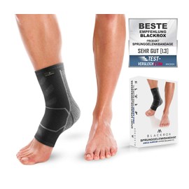 BLACKROX Ankle Bandage Sport Hyper Balance V2 Ankle Bandage Ankle Bandage Right Left Women Men Foot Bandage Ankle Protection Sports Bandage Ankle Bandage (S, Black)