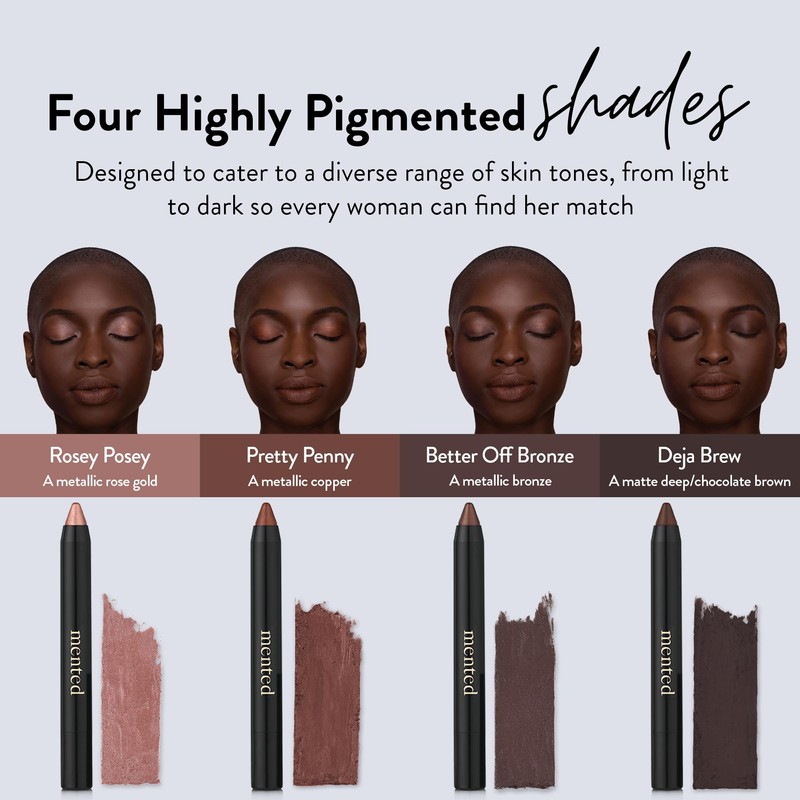 Mented Cosmetics Eyeshadow Stick Crayon, 0.05oz, Pretty Penny