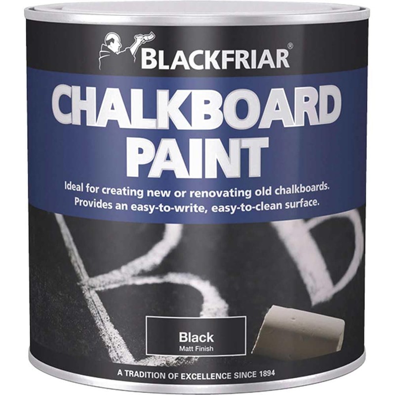Blackfriar BKFBBP250 Chalkboard Paint 250 ml, Black