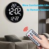 LED Digital Wall Clock Large Display, 10 Inch Electronic Alarm