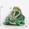 Large Frog Trinket Box Hinged Jewelry Boxes Hand-Painted Enameled Green