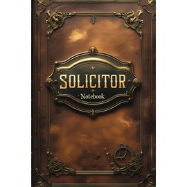 Solicitor notebook: lined journal for men women coworker