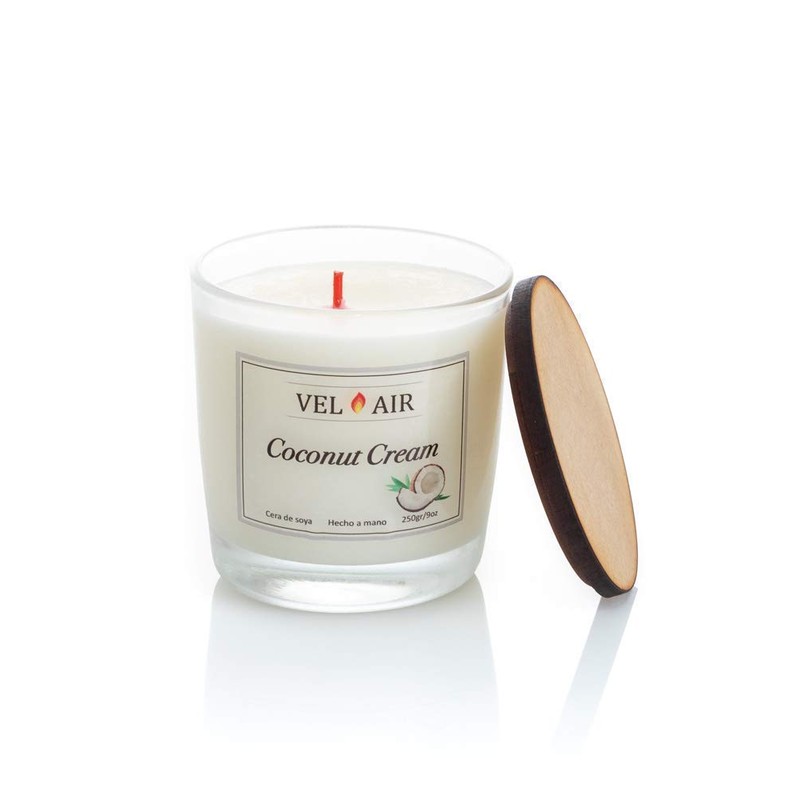 VEL AIR Vela Aromática Coconut Cream (Crema de Coco) Ecologicas.