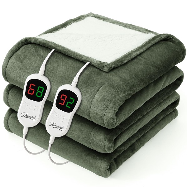 Homemate Electric Heated Blanket Queen - 84"x90" Heating Bed Blankets