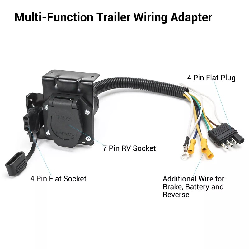 Autopher Multi-Tow 4 to 7-Way Trailer RV Blade and 4-Way