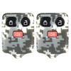 2x New Camouflage Keyless Entry 3 Button Remote Car Key