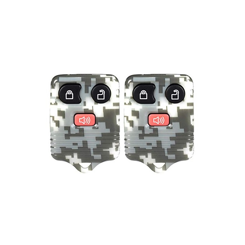 2x New Camouflage Keyless Entry 3 Button Remote Car Key
