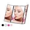 LED Trifold Makeup Mirror 360 Degree Tri Fold Led Illuminated