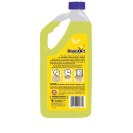 Drain OUT Kitchen Drain Opener and Drain Cleaner, Food and Grease Remover, Fresh Citrus - 32 Ounce