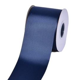 Ribest Navy Blue Grosgrain Ribbon, 3 Inch 25 Yard Ribbon for Crafts Gift Wrapping Bows Wedding Party Decoration Bouquet