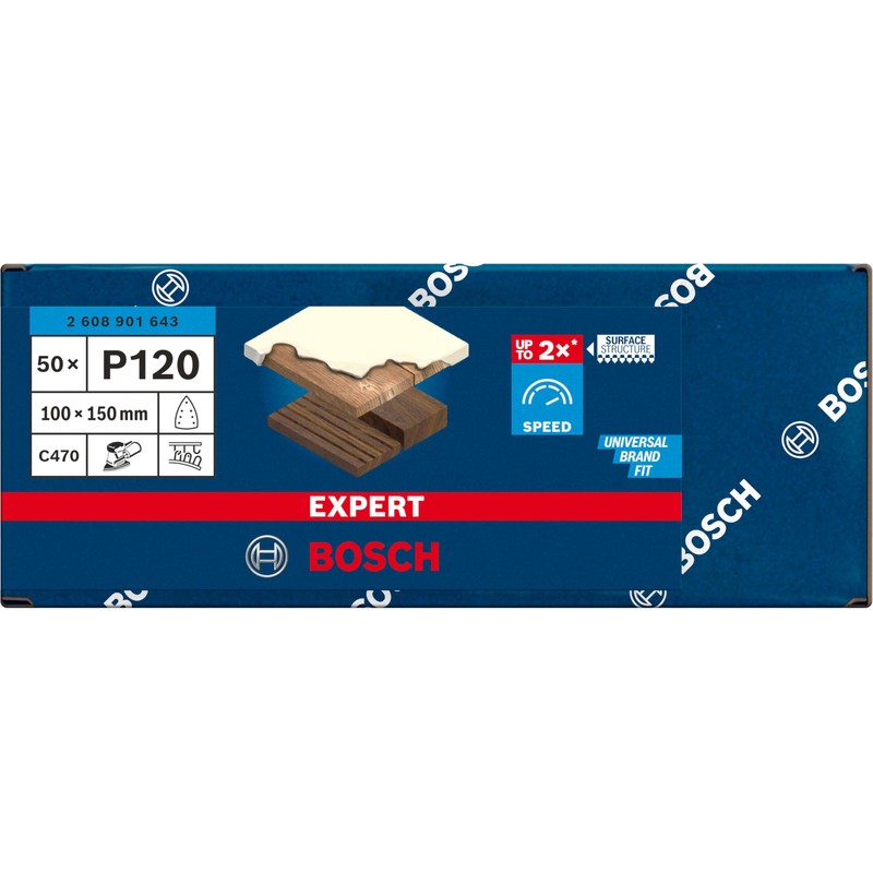 Bosch Accessories 2608901643 Sandpaper for Multi Sander Grit (Num) 120