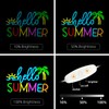 FuugZze Hello Summer Neon Signs for Wall Decor Hello Summer