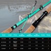 Fiblink Catfish Fishing Rods, 1 Piece/2 Piece Catfishing Pole, Portable