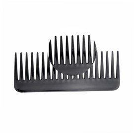NuAngela Wide Tooth Hair Comb No Static, Detangling Styling Comb For Thick Long Curly Hair Wet Dry Hair, No Handle Round Teeth, Reduce Hair Loss&Breakages, Shower Shampoo Detangler Comb For Women Men
