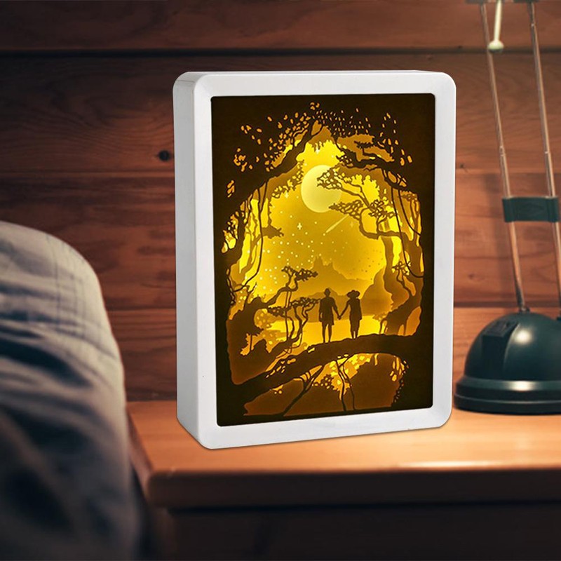 Papercut Light Box 3D LED Paper Carving Lamp Paper Carving