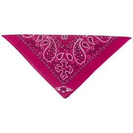 fashionchimp Bandana, 100% Cotton, Premium Quality, Nicki Neckerchief for Men and Women, 50 x 50 cm, fuchsia