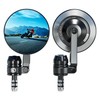 VAZESWIN Aluminum Alloy Rainproof Motorcycle Bar End Mirrors, CNC Machined