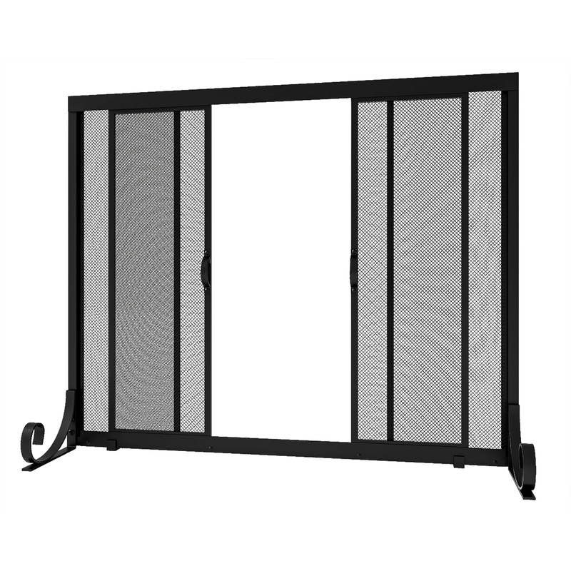 Fire Beauty Fireplace Screen, Wrought Iron Mesh, Baby Safe Spark