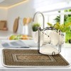 ElliTarr Dish Drying Mat for Kitchen Counter, Microfiber Absorbent Dish