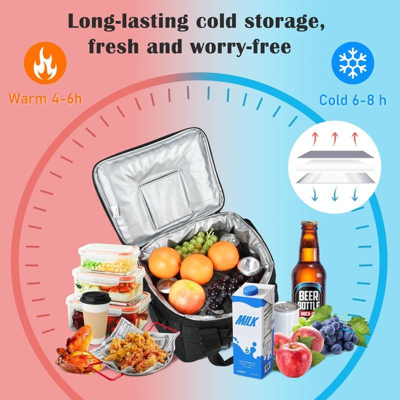 Tirrinia Large Insulated Cooler Bag - Outdoor Leakproof Lunch Cooler