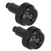 Motorcycle Handlebar End Plug Throttle Speed Control Black Alumimium Rubber