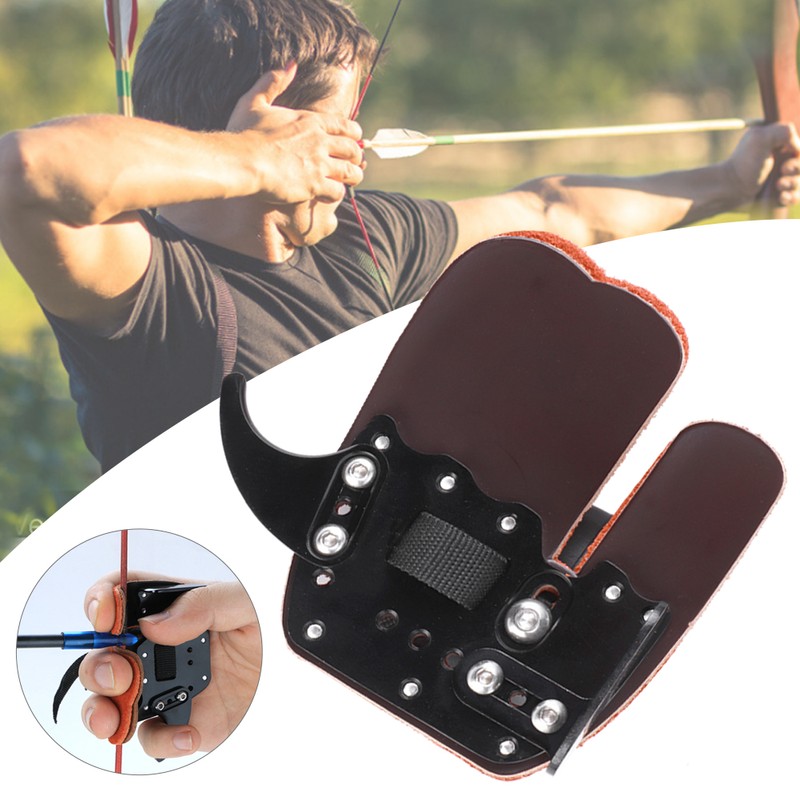 Recurved Bow Archery Competition Shooting Thumb Finger Protector Guard Protective