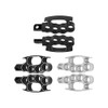 MACHSWON 2x Motorcycle Footrest CNC Floor Board Control Foot Pegs,
