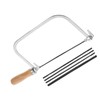 YJWCZJ Coping Saw Blades, Woodworking Hand Saw with 4 Extra