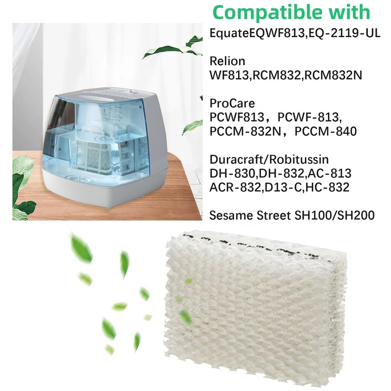 kakofaci 6 Pack WF813 Humidifier Filters Replacement Compatible with Equate